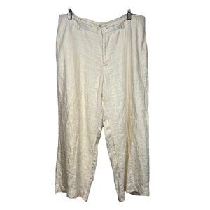 Vintage GAP Womens Linen Pants Size 14 Fully Lined Coastal Grandma Cottage Lagen